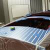 Masking off to paint deck seams 