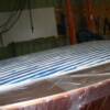 Finished painting deck seams 