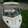 Custom Bimini top made to match interior of boat