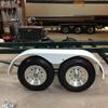 We moved the rear axle back to make it look correct with the limited choice of fenders that are out there on the market. We had to make four new support spacer arms that mount from one axle to another.