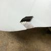 There is a protective coating on the fenders to protect the shiny brushed aluminum.
