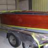 4 Coats of varnish on all sides except for black area