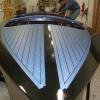 Masking off planks to caulk them