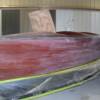 Sanded down varnish