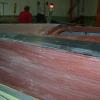 Sanded down varnish